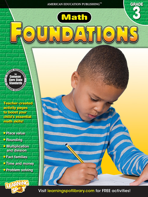 Title details for Math Foundations, Grade 3 by Carson Dellosa Education - Wait list